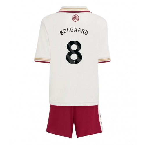 Stroje piłkarskie Arsenal Martin Odegaard #8 Koszulka Trzeciej dla dzieci 2025-26 Krótki Rękaw (+ szorty)